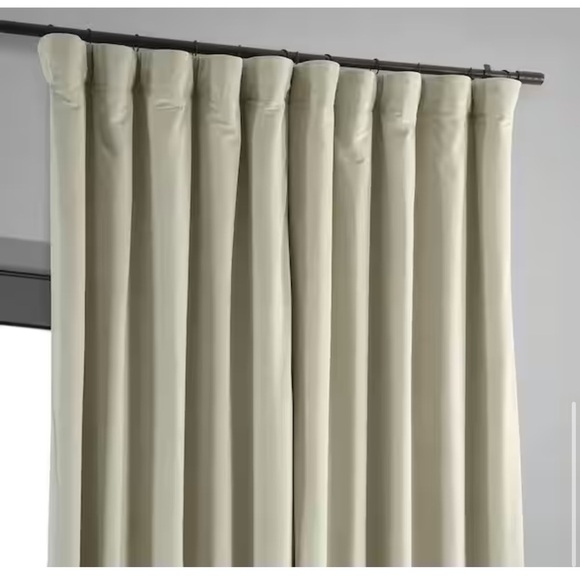 Signature Doublewide Blackout Curtain Signature Velvet - Extra Wide - Cool Beige - Picture 4 of 6